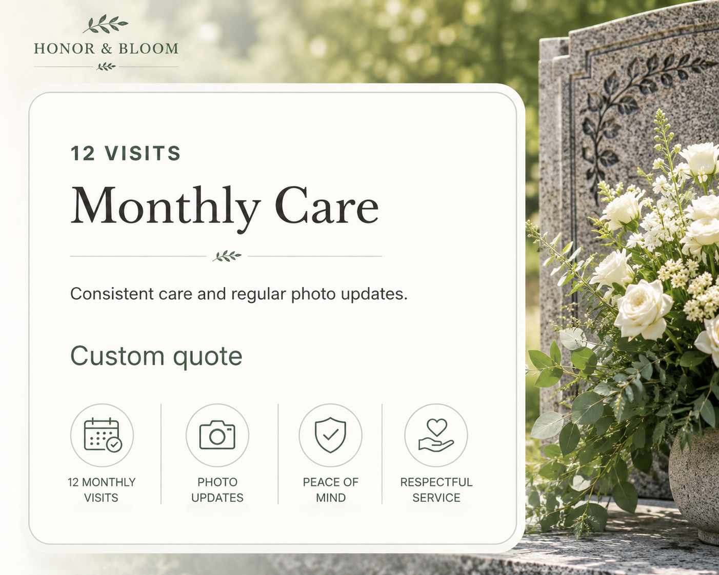 Monthly Care Plan
